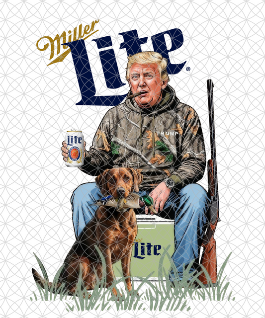 Trump Miller Lite PNG (Front & Back)