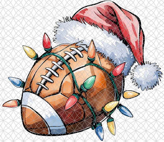 Football Christmas Lights PNG